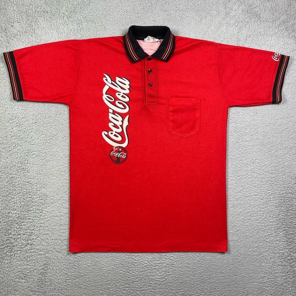 Vintage Coca Cola Polo Shirt - Picture 2 of 4